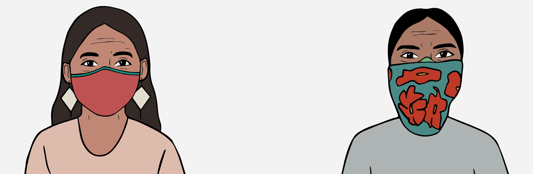 image_header Illustration of two tribal people wearing masks