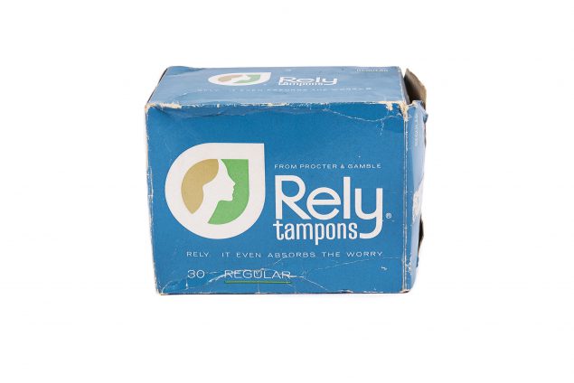 outofmuseum01 Front of Rely tampon box