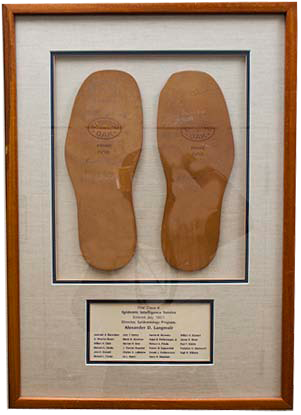 1951.png The two simple leather soles exemplify the phrase “shoe-leather epidemiology,” a term Alex Langmuir used frequently.