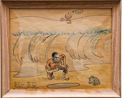 1956.png Alex Langmuir about to be engulfed in the second wave.