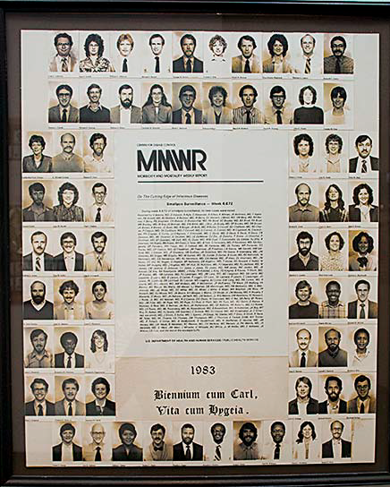 1983.png The MMWR portrayed with our class picture represents a satirical publication consisting of