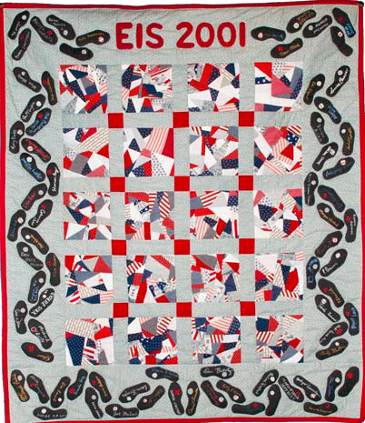 2001.png The red-white and blue colors in the gift were for the colors of our flag.