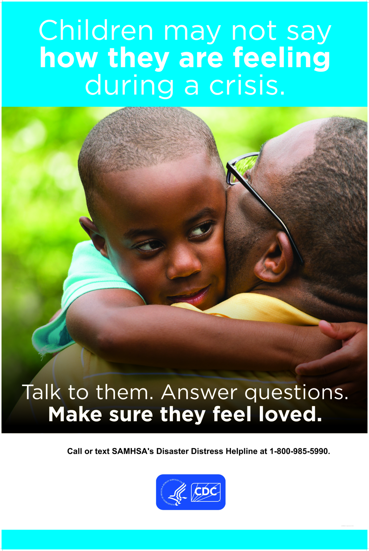 Screenshot of the first page of "Children Mental Health Poster"