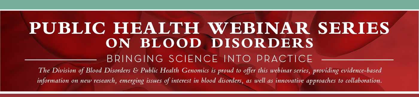 Public Health Webinar Series banner