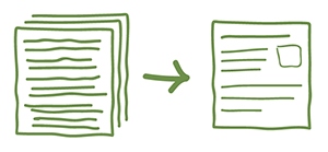 asset-07 image of multiple pages down to one page