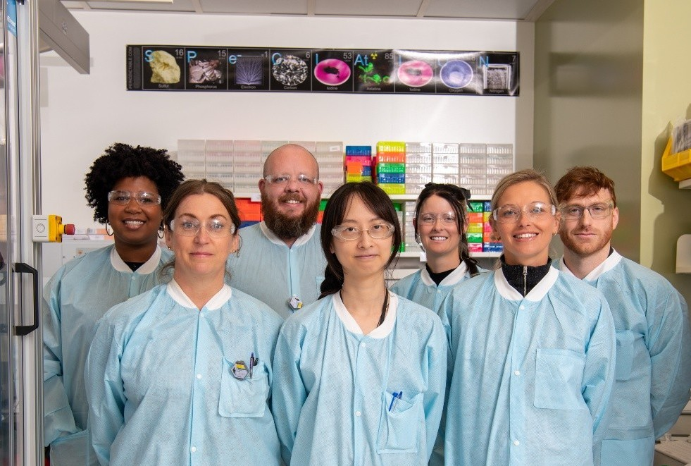 DLS scientists in the laboratory