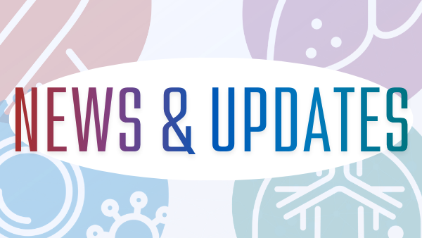 News & Updates text with four small icons underneath