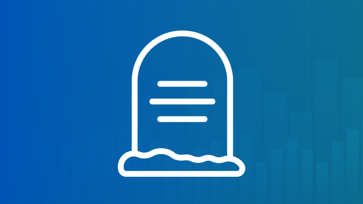 An icon of a  gravestone that depicts leading cause of death