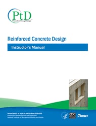 Cover of the NIOSH Publication "Reinforced Concrete Design - Instructor's Manual"