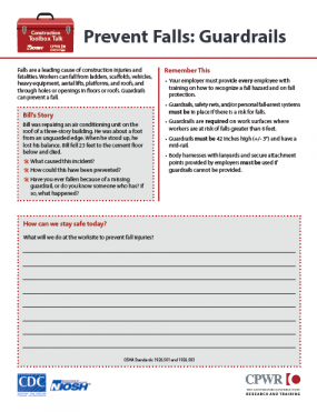 Prevent Falls: Guardrails 2022-146 Cover Image Prevent Falls: Guardrails 2022-146 Cover Image