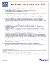 Image of publication Sand and Gravel Operator Mining Facts - 2002