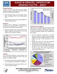 Image of publication Sand and Gravel Operator Mining Facts - 2007