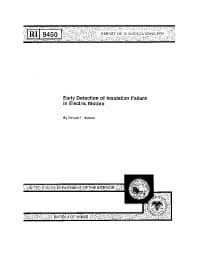 Image of publication Early Detection of Insulation Failure in Electric Motors