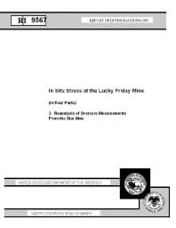 Image of publication In Situ Stress at the Lucky Friday Mine (In Four Parts): 3. Reanalysis of Overcore Measurements from the Star Mine