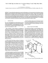 Image of publication Role of Fault Slip on Mechanisms of Rock Burst Damage, Lucky Friday Mine, Idaho, USA