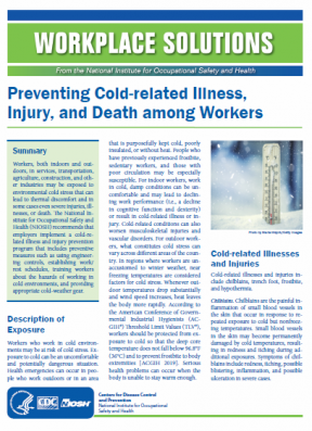 2019-113 Preventing Cold-related Illness, Injury, and Death among Workers