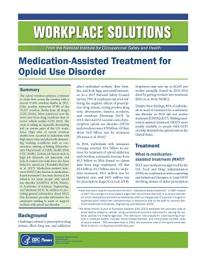 2019-133 Medication-Assisted Treatment for Opioid Use Disorder - document number 2019-133