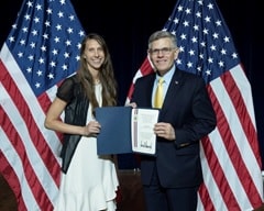 NIOSH Scientist Emily Haas recently was awarded the Presidential Early Career Awards for Scientists and Engineers (PECASE)