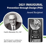 2021 PtD Award winner Fred A. Manuele