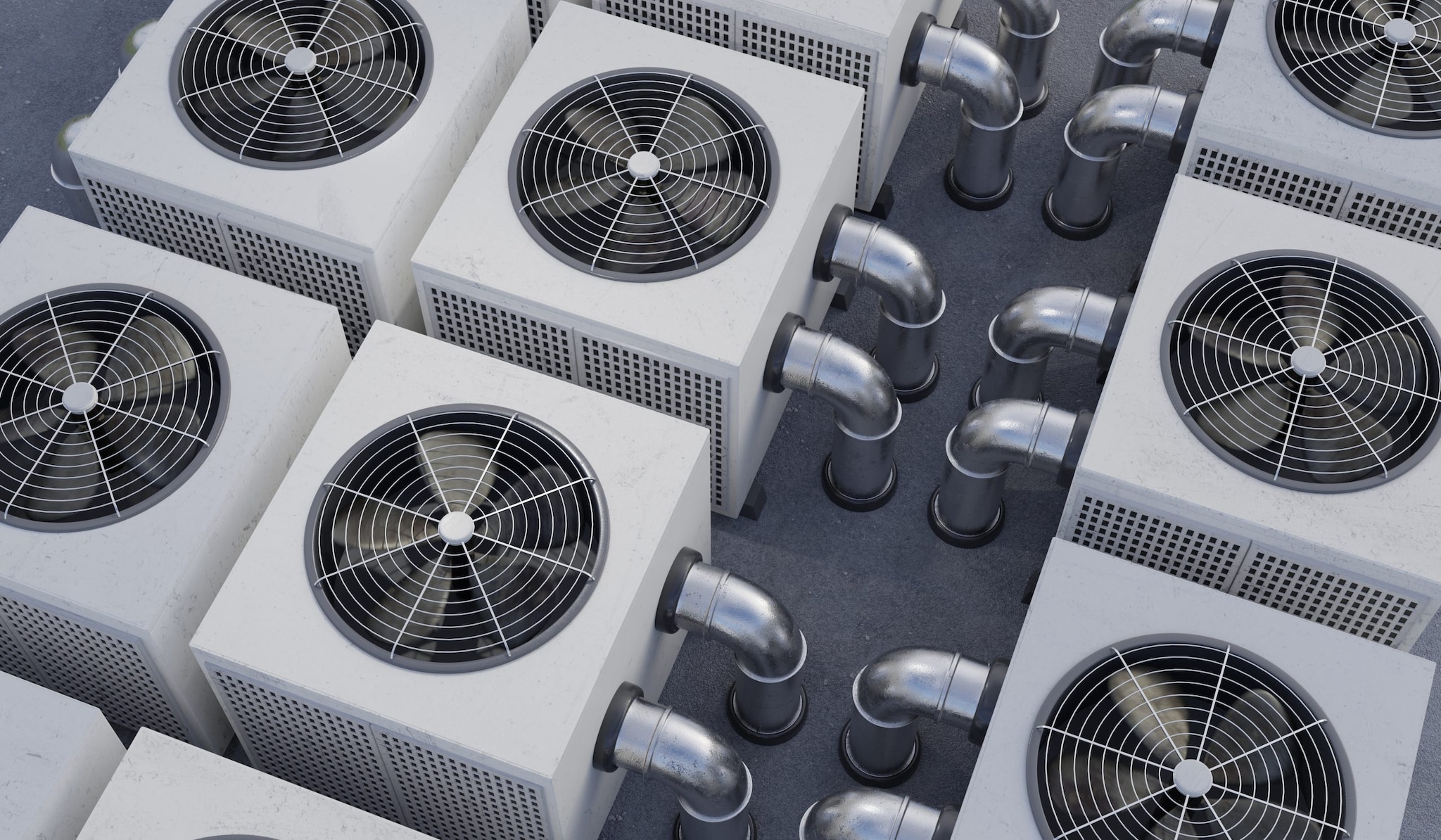 HVAC units (heating, ventilation and air conditioning)