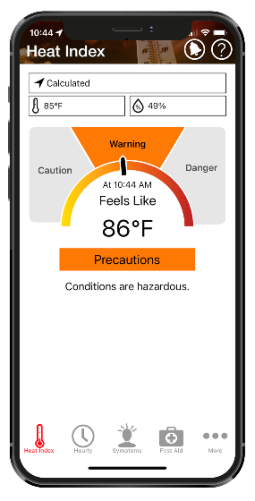 OSHA-NIOSH Heat Safety Tool App | Heat | CDC