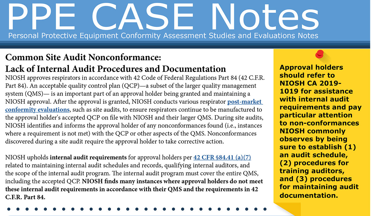 Image of the report called Common Site Audit Nonconformance: Lack of Internal Audit Procedures and Documentation.