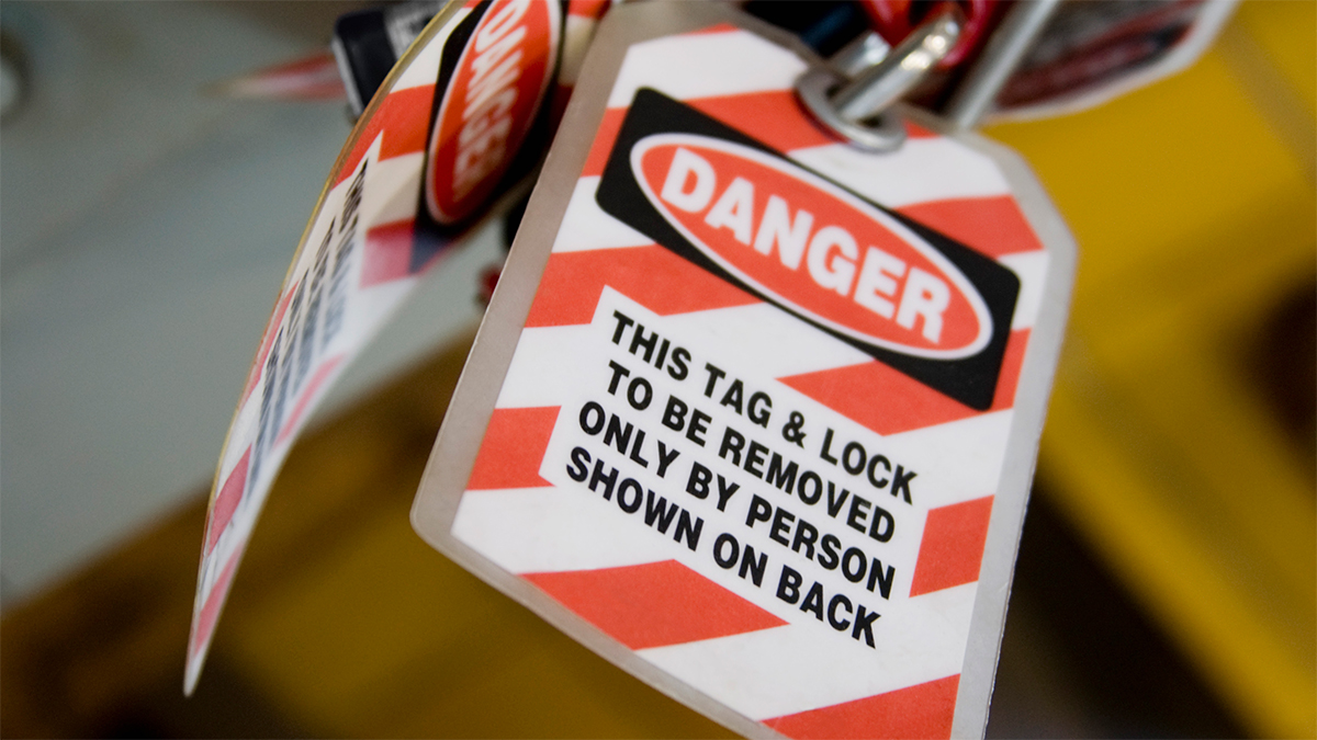 Lock Out Tag out tag