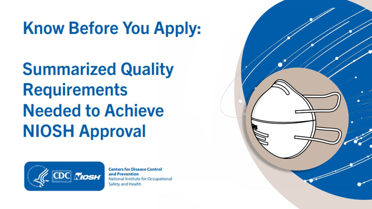 For Manufacturers - How to apply for NIOSH Respirator Approval document cover.