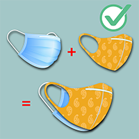 Disposable mask plus cloth mask equals wearing two masks.