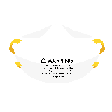 Graphic of a filtering facepiece respirator.