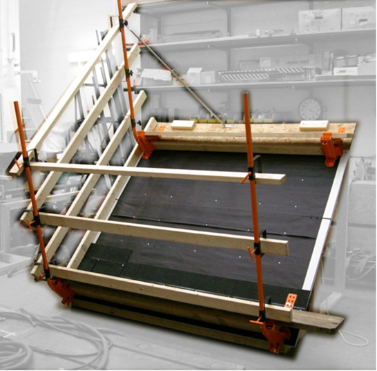 Typical configuration of the original design of the NIOSH guardrail system.