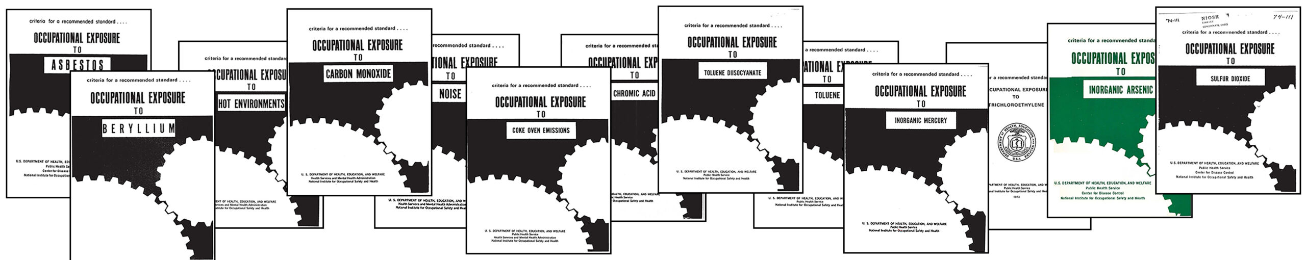 covers of the first 13 NIOSH Criteria Documents