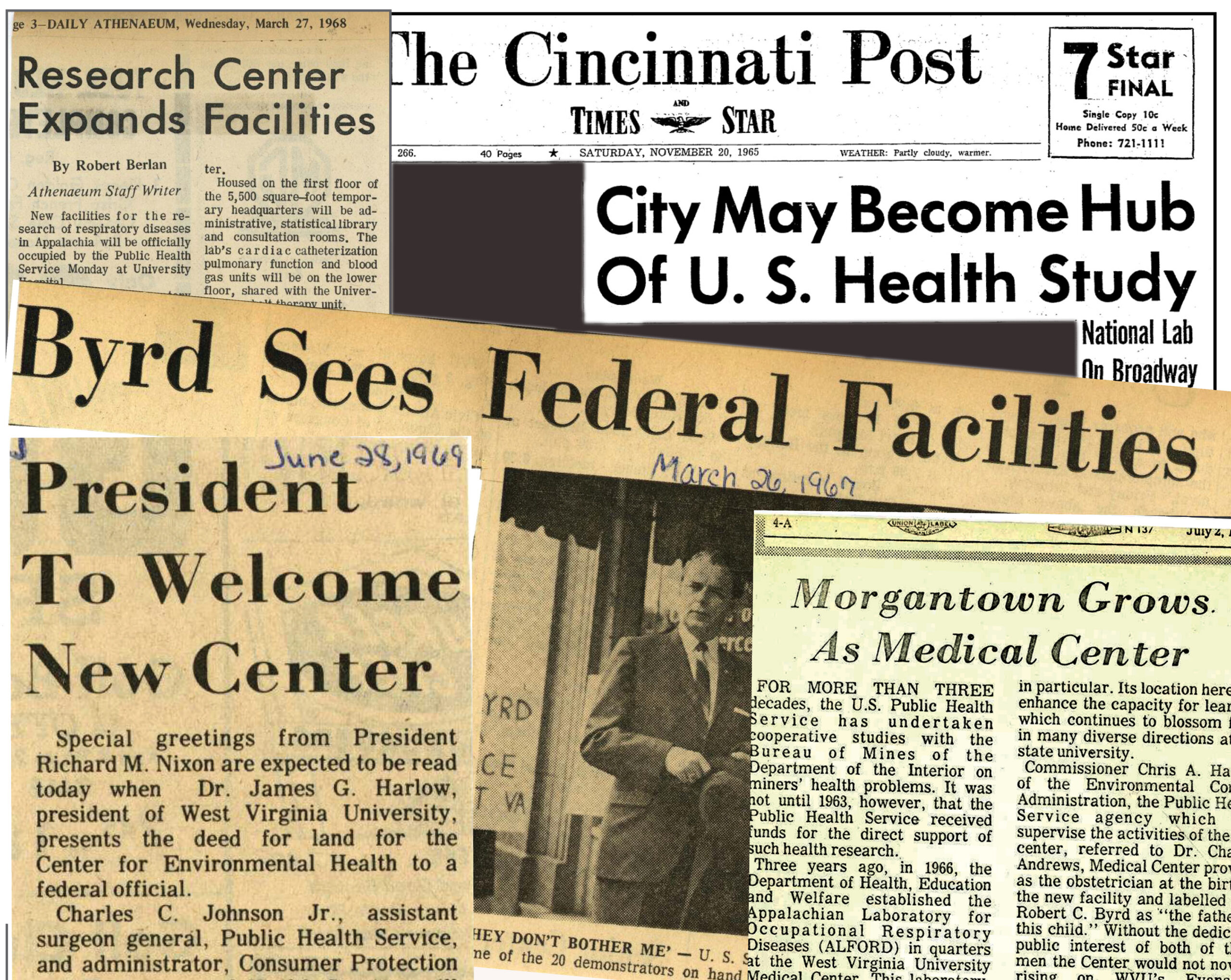 Newspaper coverage of NIOSH facilities.