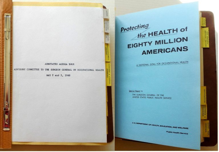 photos of Historical Occupational Safety and Health Documents
