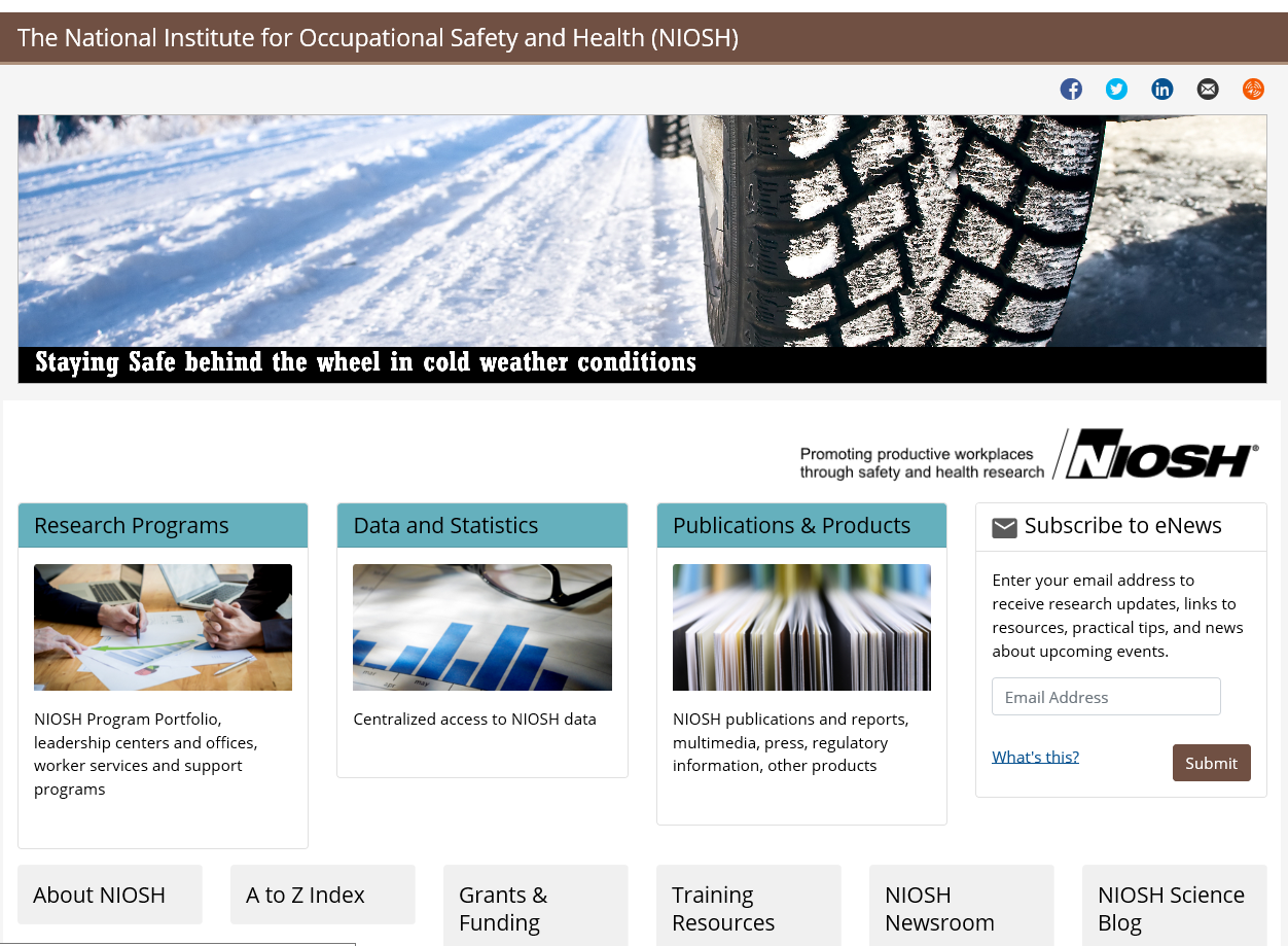 NIOSH website