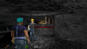 Figure 2 &ndash; Miners communicating while escaping.