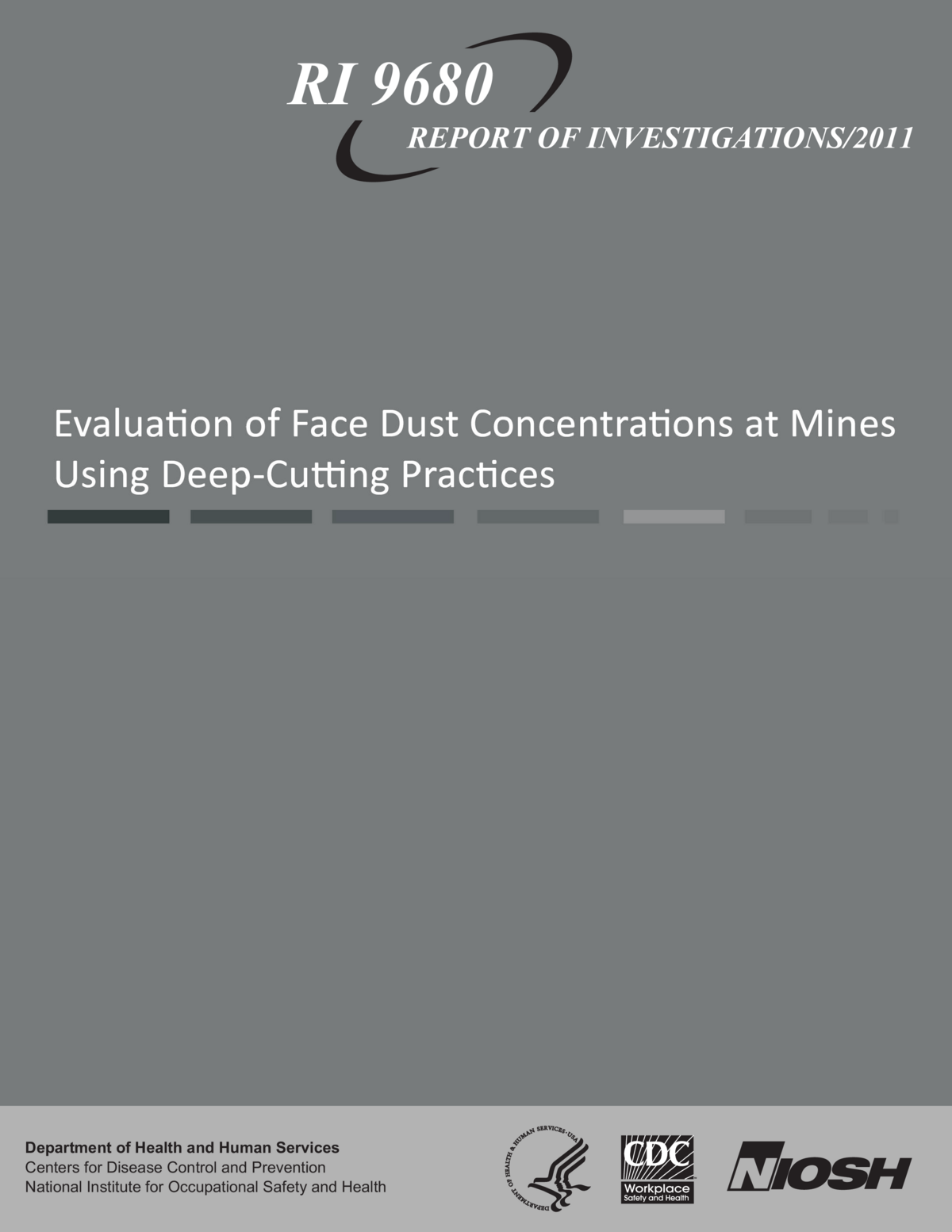 Evaluation of Face Dust Concentrations at Mines Using Deep-Cutting Practices