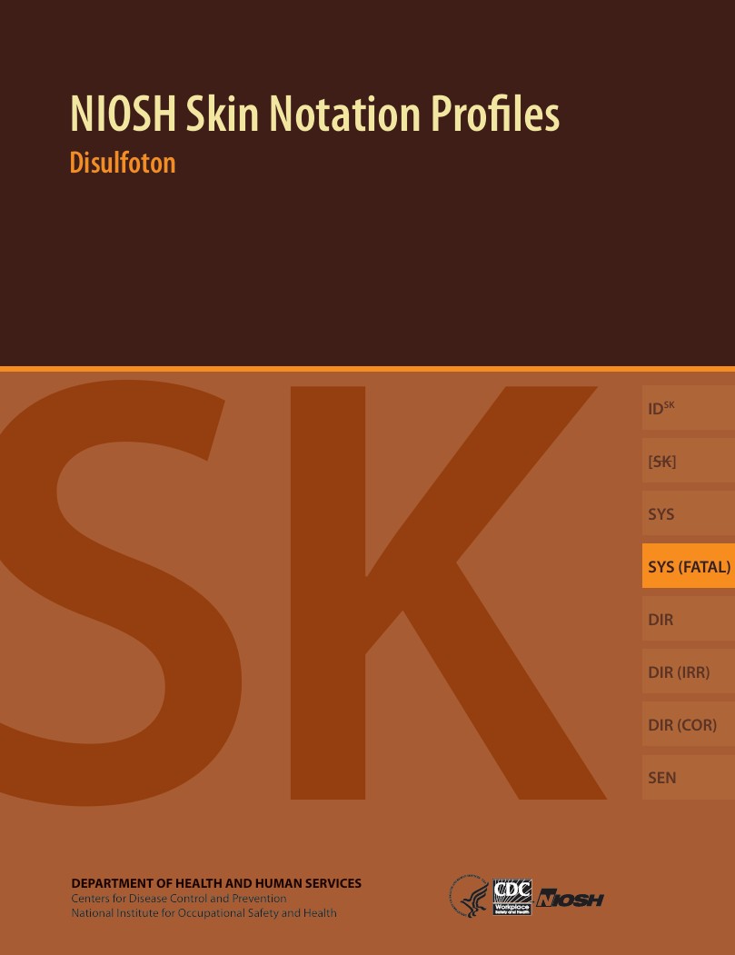 NIOSH Skin Notation Profiles: Disulfoton