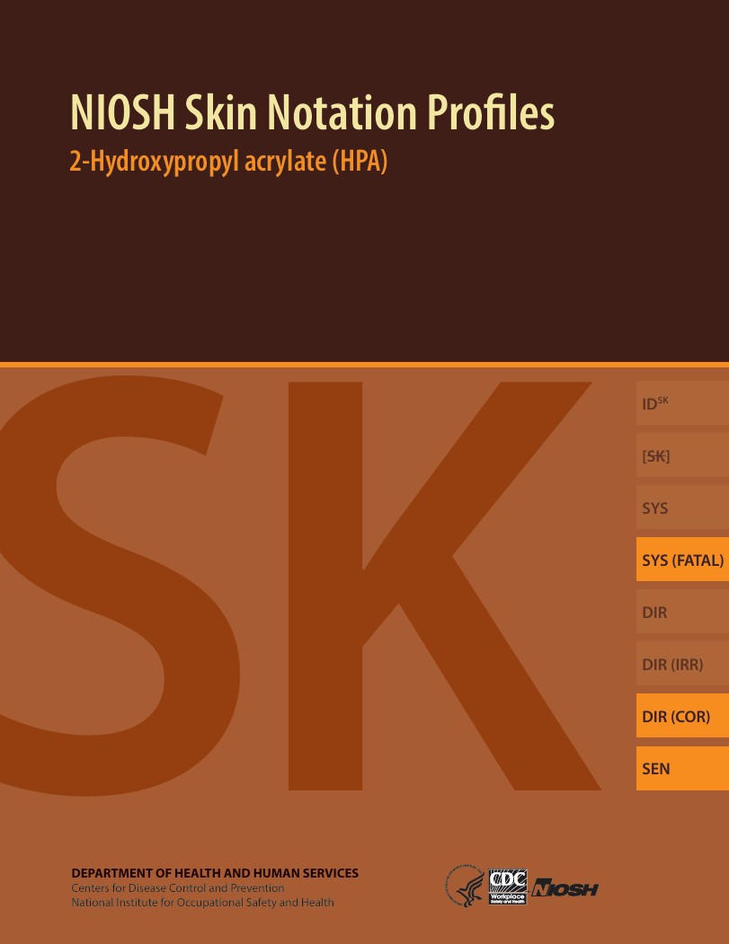 NIOSH Skin Notation Profiles: 2-Hydroxypropyl acrylate (HPA)