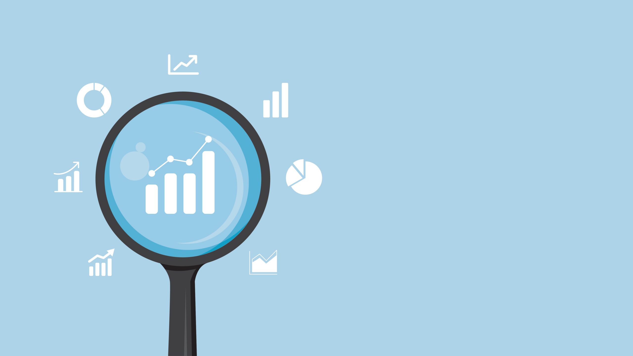 Magnifying glass hovering over untitled bar chart