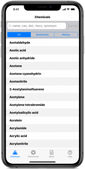 iPhonePocketGuide module phone screen