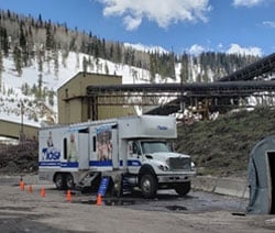 NIOSH’s mobile clinic, where miners can get screened for black lung.
