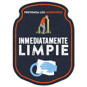 Prevenga los norovirus: limpie inmediatamente