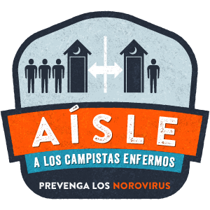 Preventa los norovirus: aisle a los campistas enfermos