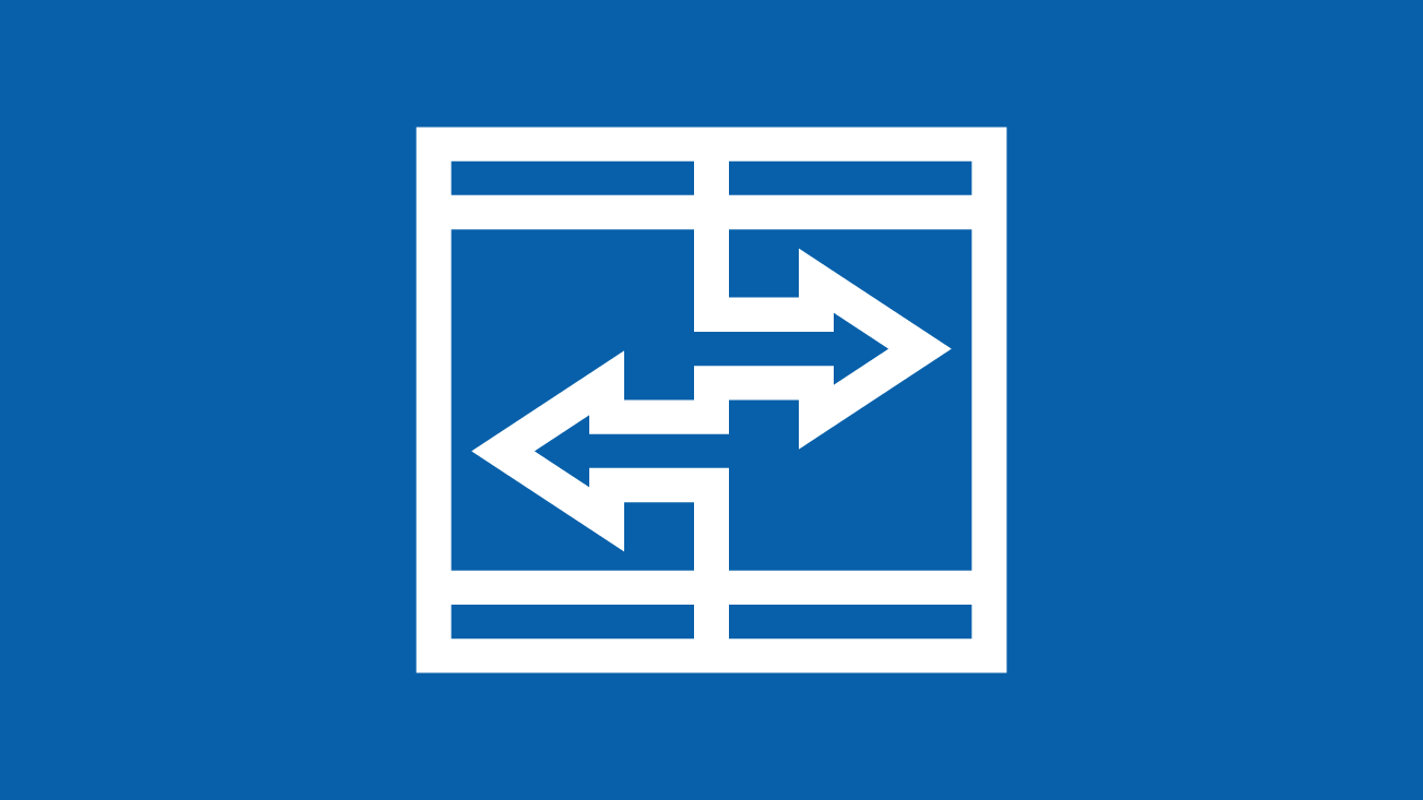 Overlapping arrows on a blue bacground