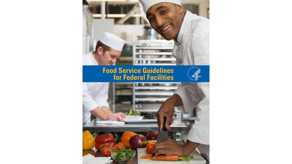 Cover of the Food Service Guidelines for Federal Facilities.