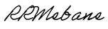 Reginald Mebane signature