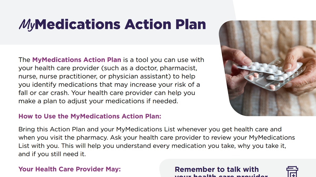 MyMedications Action Plan cover