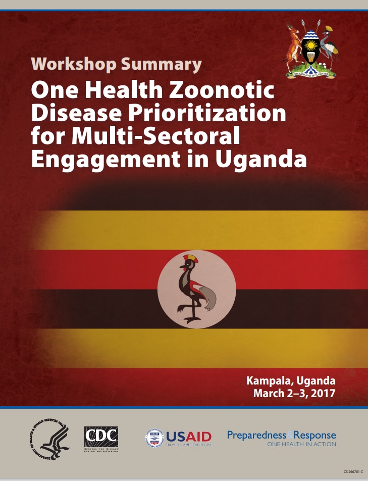 Small image of first page of Workshop Summary: One Health Zoonotic Disease Prioritization for Multi-Sectoral Engagement in Uganda.