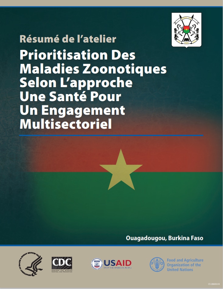 Small image of first page of Workshop Summary: One Health Zoonotic Disease Prioritization for Multisectoral Engagement in Burkina Faso-French.